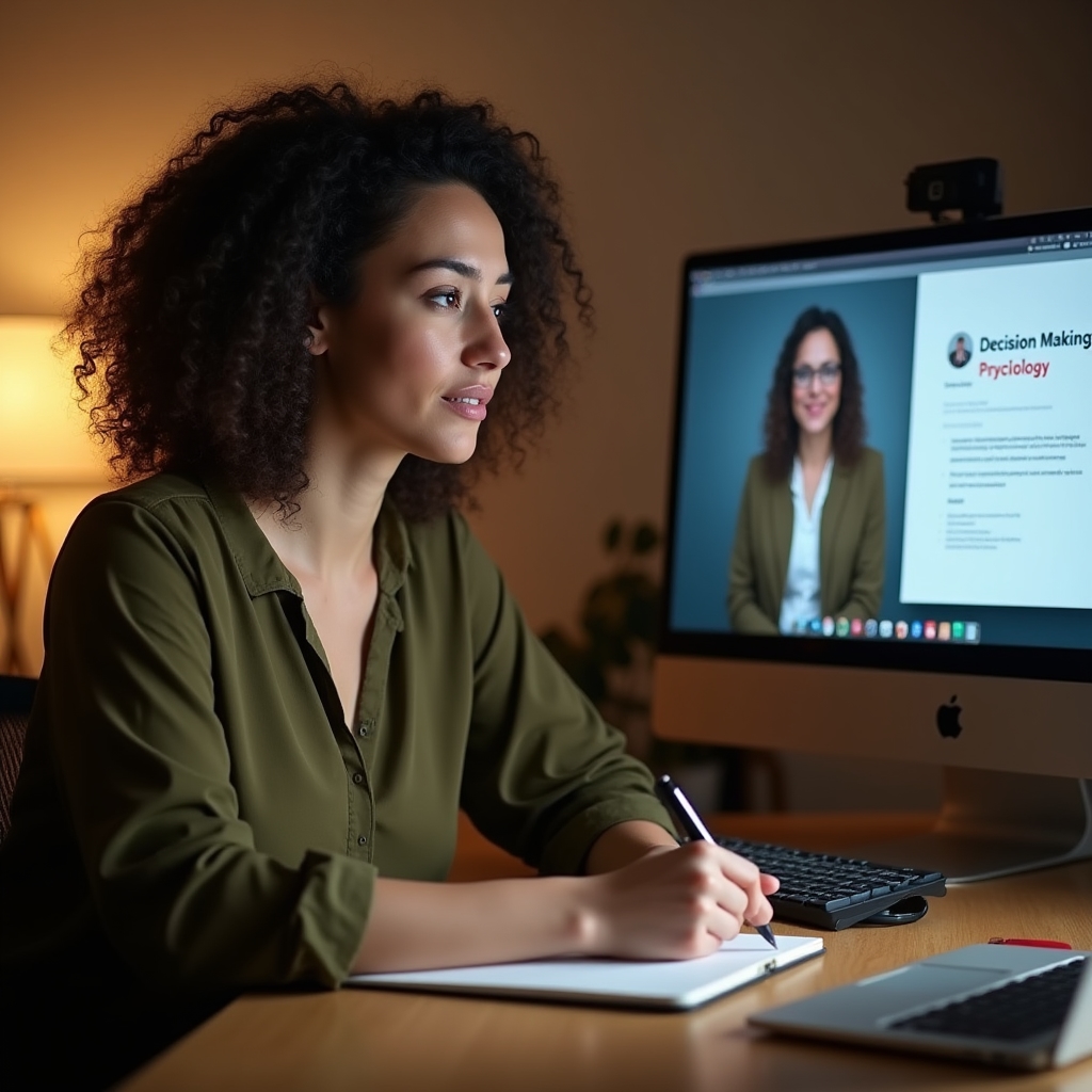 Sesiune de webinar online despre psihologia consumatorului